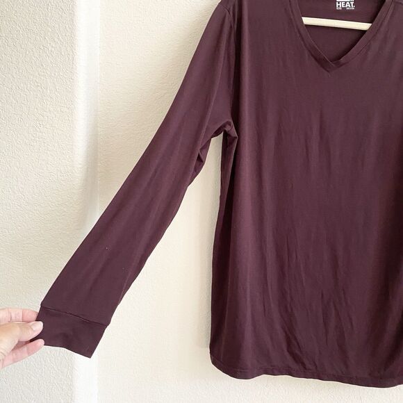 32 DEGREES‎ Men's Activewear Base Layer Long Sleeve Tee Maroon Size XL - Picture 4 of 9